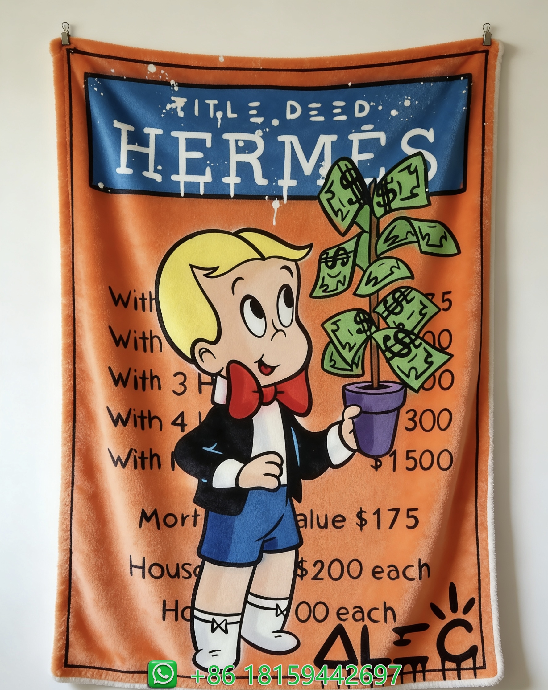 Hermes Throw Blankets